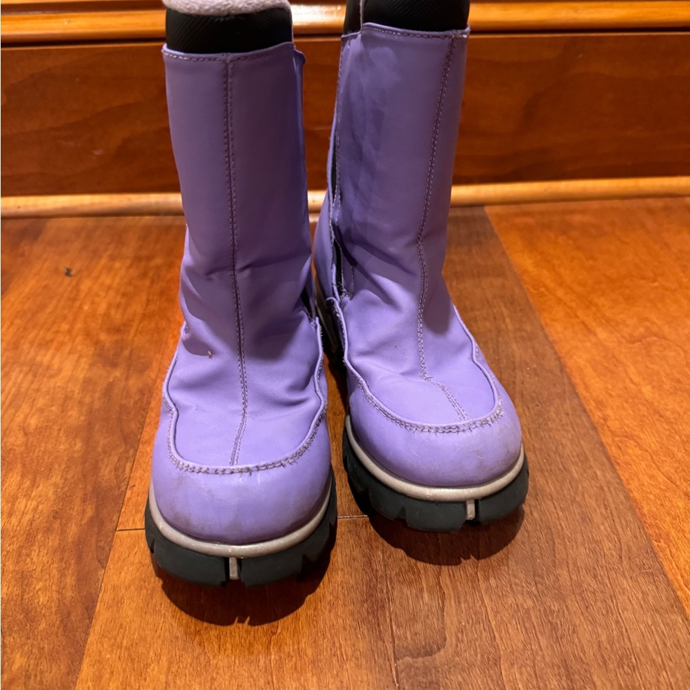 Girls Purple Winter Snow boots